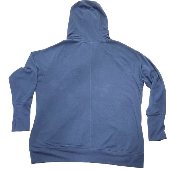 90 DEGREE by REFLEX Midnight Blue Hoodie Women's Size 1X - Picture 8 of 10